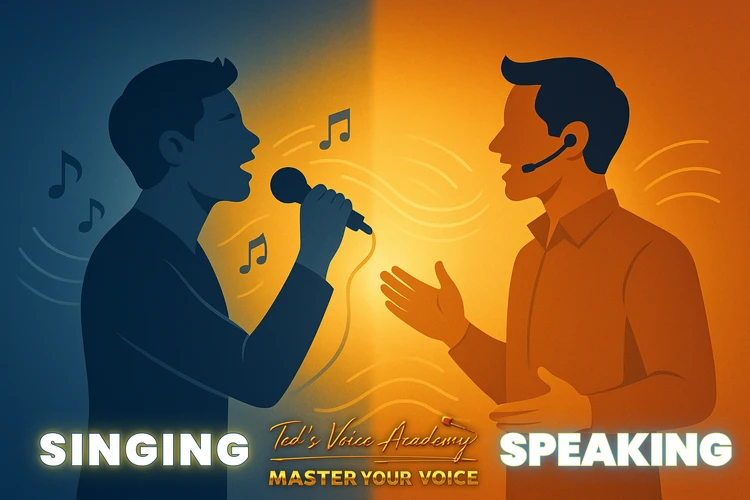 Comparison of singing and speaking vocal techniques
