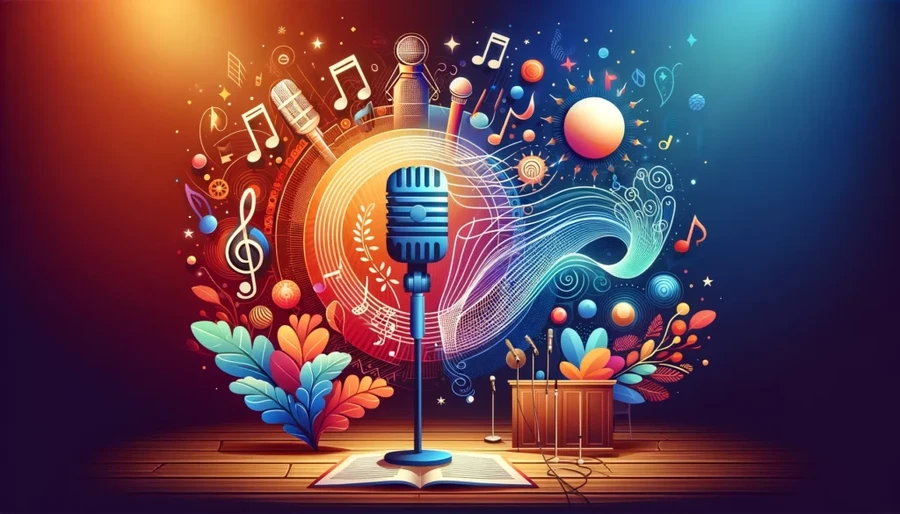 Vocal coach working with a student on voice development