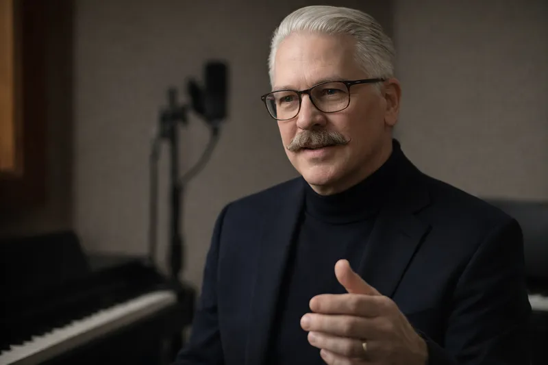 Ted Chamberlain explaining vocal technique in the studio