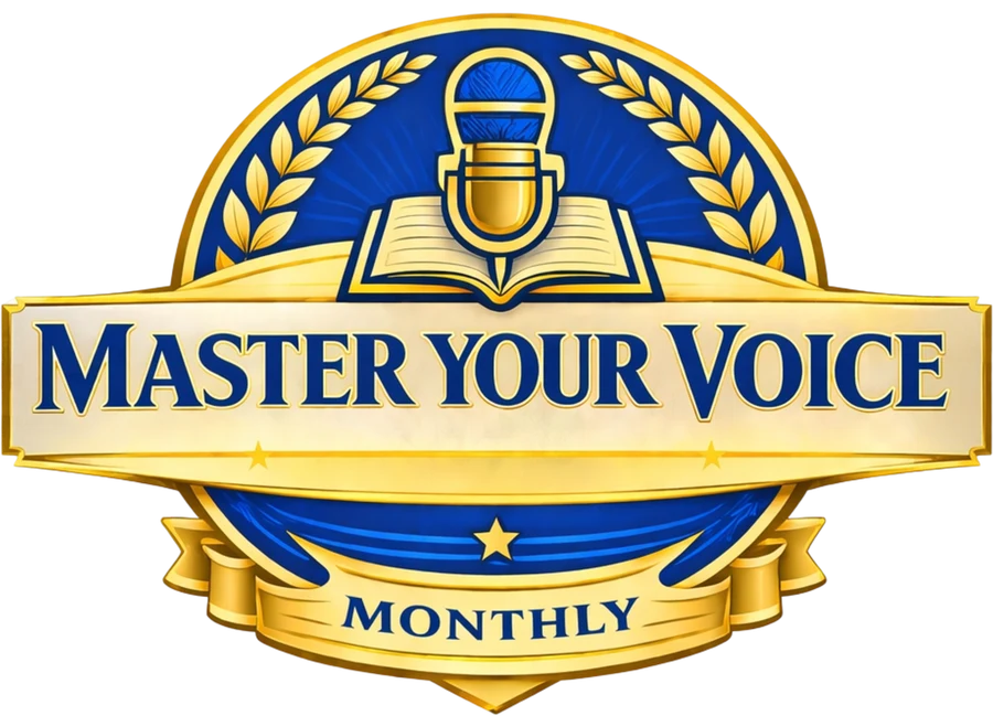 Master Your Voice Monthly, the newsletter from Ted's Voice Academy